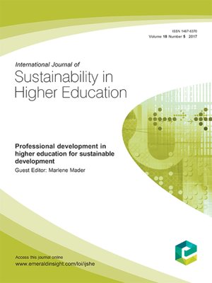 cover image of International Journal of Sustainability in Higher Education, Volume 18, Number 5